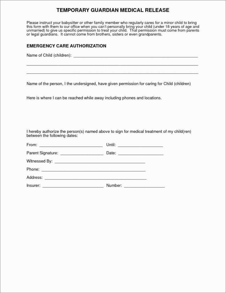 Free Printable Medical Consent Form Free Printable