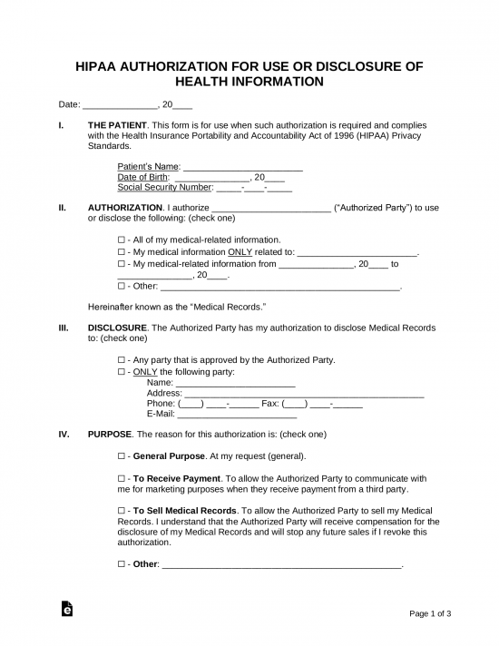 Generic Patient Medical Records Release Form 2022 ReleaseForm