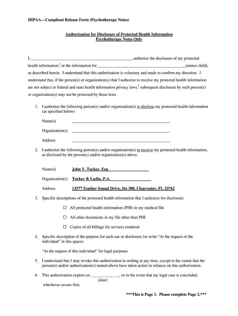 Hipaa Compliant Release Form Fill Out Sign Online DocHub