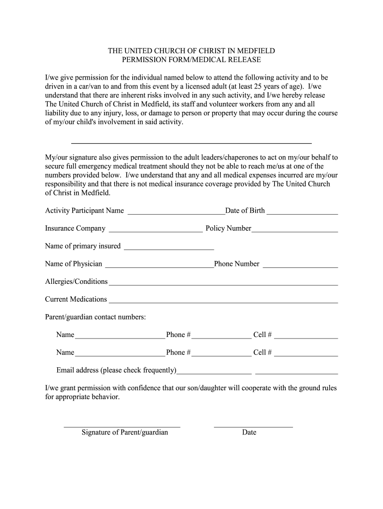 Lds Permission Slip Form Fill Out And Sign Printable PDF Template 